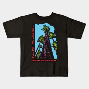 Jedediah Smith Redwoods State Park California Vintage Kids T-Shirt